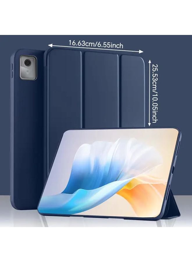 غلاف لينوفو M11 HD 11 إنش K11 2024 للجهاز اللوحي - غطاء ناعم باللون الأزرق البحري مع حامل ووظيفة النوم/الاستيقاظ التلقائي - Image 2